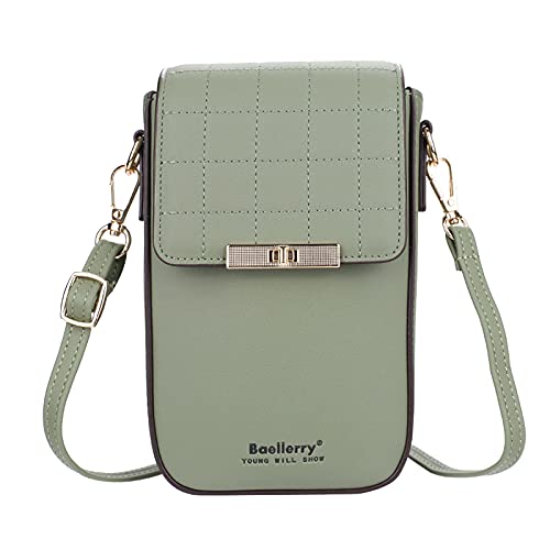FANDARE Handy Umhängetasche Leder Frauen Brieftasche Schultertasche Handytasche Geldbörse Damen Geldbörse Reisepass Handytasche für Mädchen Einkaufen Schule Reise Phone Crossbody Bag Grün FANDARE Handy Umhängetasche Leder Frauen Brieftasche Schultertasche Handytasche Geldbörse Damen Geldbörse Reisepass Handytasche für Mädchen Einkaufen Schule Reise Phone Crossbody Bag Grün von FANDARE