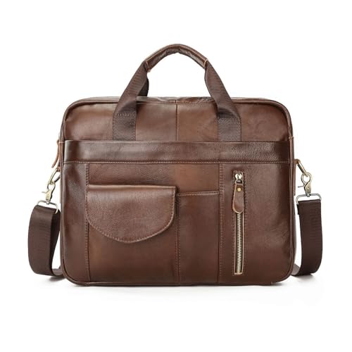 FANDARE Herren Aktentasche Umhängetasche Leder Mann 15.6 Zoll Laptoptasche Damen Henkeltasche Arbeitstasche Business Handtasche Tragetasche Schultertasche Leder Messenger Crossbody Briefcase Braun FANDARE Herren Aktentasche Umhängetasche Leder Mann 15.6 Zoll Laptoptasche Damen Henkeltasche Arbeitstasche Business Handtasche Tragetasche Schultertasche Leder Messenger Crossbody Briefcase Braun von FANDARE