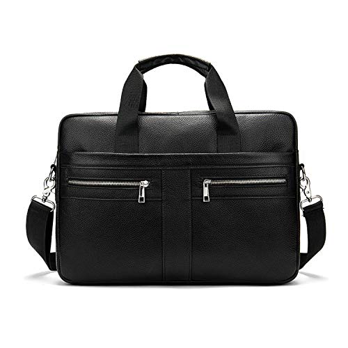FANDARE Herren Laptop-Aktentaschen Leder Handtasche Business Umhängetasche Wasserdicht Crossbody Messenger Bags Schwarz FANDARE Herren Laptop-Aktentaschen Leder Handtasche Business Umhängetasche Wasserdicht Crossbody Messenger Bags Schwarz von FANDARE