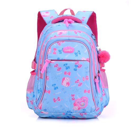 FANDARE Kinderrucksack Rucksack Mädchen Schulrucksack Damen Rucksack Kinder Schultasche für Schüler Outdoor Reise Daypacks Kindergartentasche mit Brustgurt wasserdicht Nylon Blau FANDARE Kinderrucksack Rucksack Mädchen Schulrucksack Damen Rucksack Kinder Schultasche für Schüler Outdoor Reise Daypacks Kindergartentasche mit Brustgurt wasserdicht Nylon Blau von FANDARE
