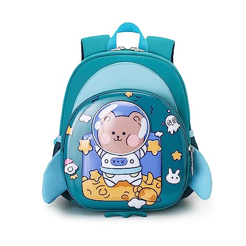 FANDARE Kinderrucksack mit Brustgurt 3D Cartoon Kinder Rucksack mit Leine Mädchen Junge Schulranzen Schultertasche Kindertasche Schulrucksack Kindergarten-Rucksack mit Reflektierender Streifen Grün FANDARE Kinderrucksack mit Brustgurt 3D Cartoon Kinder Rucksack mit Leine Mädchen Junge Schulranzen Schultertasche Kindertasche Schulrucksack Kindergarten-Rucksack mit Reflektierender Streifen Grün von FANDARE