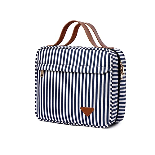 FANDARE Kulturbeutel Damen Kosmetiktasche Herren Kulturtasche zum Aufhängen Große Kosmetiktasche Organizer Make-up-Tasche Schminktasche Waschtasche Schminktasche Dunkelblau FANDARE Kulturbeutel Damen Kosmetiktasche Herren Kulturtasche zum Aufhängen Große Kosmetiktasche Organizer Make-up-Tasche Schminktasche Waschtasche Schminktasche Dunkelblau von FANDARE