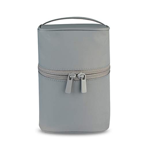 FANDARE Kulturbeutel Damen Kosmetiktasche Kulturtaschen Mädchen Waschtasche Beauty Case Kulturtasche Reise Waschbeutel Makeup Tasche Wasserdicht Nylon Grau FANDARE Kulturbeutel Damen Kosmetiktasche Kulturtaschen Mädchen Waschtasche Beauty Case Kulturtasche Reise Waschbeutel Makeup Tasche Wasserdicht Nylon Grau von FANDARE