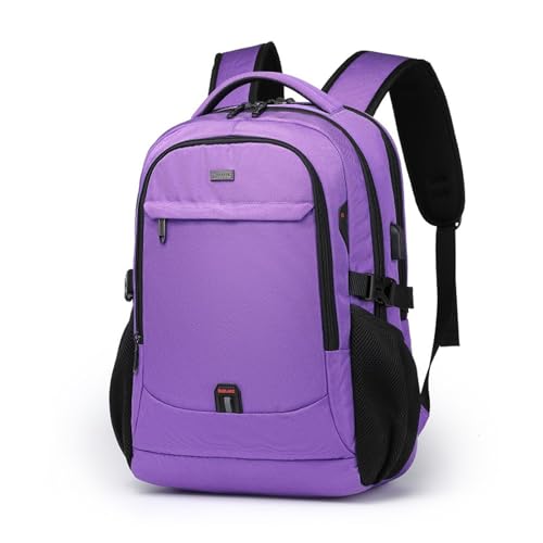 FANDARE Laptop-Rucksack Herren Damen Schulrucksack mit USB-Ladeanschluss Handgepäck Geschäft Arbeiten Schulranzen Laptoptasche für Arbeit Reisen Wandern Tagesrucksack Daypacks Hochschule Lila FANDARE Laptop-Rucksack Herren Damen Schulrucksack mit USB-Ladeanschluss Handgepäck Geschäft Arbeiten Schulranzen Laptoptasche für Arbeit Reisen Wandern Tagesrucksack Daypacks Hochschule Lila von FANDARE