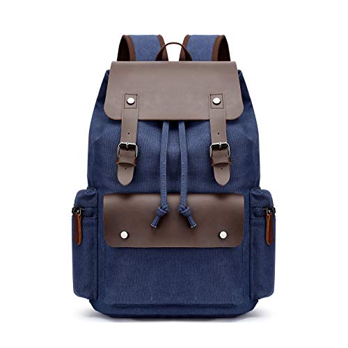 FANDARE Laptop Rucksack Kordelzug Schulranzen 15.6 Zoll Laptoptasche Segeltuch Daypacks Schulrucksack Herren Damen Reisen Uni Campus Daypacks Dunkelblau FANDARE Laptop Rucksack Kordelzug Schulranzen 15.6 Zoll Laptoptasche Segeltuch Daypacks Schulrucksack Herren Damen Reisen Uni Campus Daypacks Dunkelblau von FANDARE