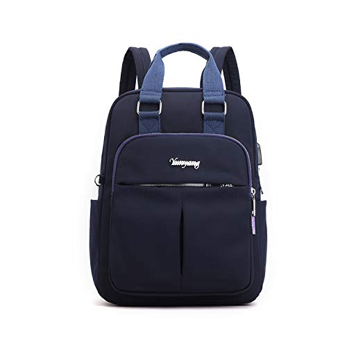 FANDARE Laptop Rucksäcke Schulrucksack Damen Schultasche Mädchen Schulranzen mit USB Reise Tagesrucksack Teenager Daypacks für Uni Büro Alltag Freizeit Campus Wandern Dauerhaft Nylon Dunkelblau FANDARE Laptop Rucksäcke Schulrucksack Damen Schultasche Mädchen Schulranzen mit USB Reise Tagesrucksack Teenager Daypacks für Uni Büro Alltag Freizeit Campus Wandern Dauerhaft Nylon Dunkelblau von FANDARE