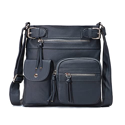 FANDARE Leichte Schultertasche Umhängetaschen Damen Schulranzen Handtaschen Klein Frauen PU Leder Wasserdicht Freizeit Sports Arbeit Outdoor Reise Messenger-Bags Blau FANDARE Leichte Schultertasche Umhängetaschen Damen Schulranzen Handtaschen Klein Frauen PU Leder Wasserdicht Freizeit Sports Arbeit Outdoor Reise Messenger-Bags Blau von FANDARE