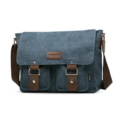 FANDARE Leinwand Messenger Bag Umhängetasche 7.9 inch iPad Tasche Schultertasche Unisex Segeltuch Tasche Arbeiten Tasche für Männer und Frauen, Herren/Damen Reise Umhängetasche Blau FANDARE Leinwand Messenger Bag Umhängetasche 7.9 inch iPad Tasche Schultertasche Unisex Segeltuch Tasche Arbeiten Tasche für Männer und Frauen, Herren/Damen Reise Umhängetasche Blau von FANDARE