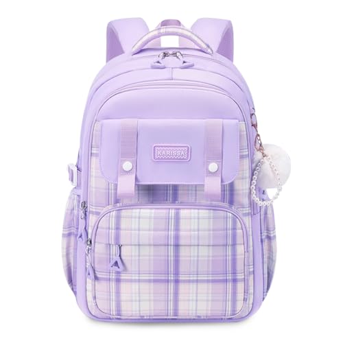 FANDARE Mode Schulrucksack Teenager Schulrucksack Mädchen Junge Schultasche Rucksack Color-Blocking Daypack Schule Tagesrucksack Rucksack Leichter Uni Büchertaschen Kinderrucksack Lila FANDARE Mode Schulrucksack Teenager Schulrucksack Mädchen Junge Schultasche Rucksack Color-Blocking Daypack Schule Tagesrucksack Rucksack Leichter Uni Büchertaschen Kinderrucksack Lila von FANDARE