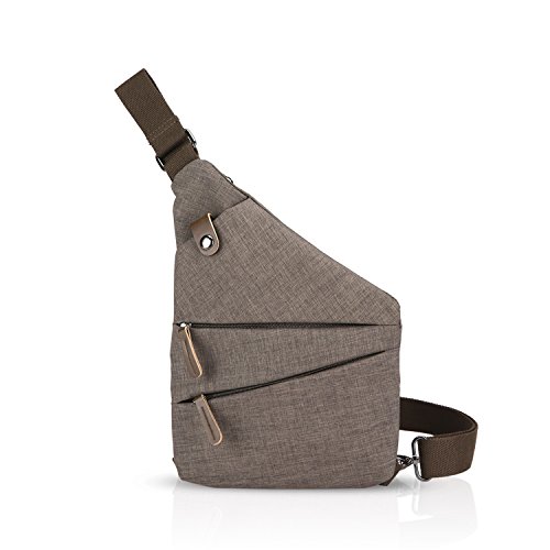 FANDARE Neu Brusttasche Segmentiert Schultertasche Herren Damen Sling Bag Crossover Rucksack Umhängetasche Sporttasche für Outdoor Reisen Wandern Abenteuer Sport Crossbody Bag Khaki FANDARE Neu Brusttasche Segmentiert Schultertasche Herren Damen Sling Bag Crossover Rucksack Umhängetasche Sporttasche für Outdoor Reisen Wandern Abenteuer Sport Crossbody Bag Khaki von FANDARE