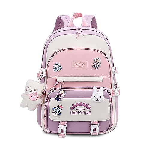 FANDARE Niedlich Kinderrucksack Schulranzen Mädchen Junge Schulrucksack Büchertaschen Rucksack Hochschule Schultertasche für Outdoor Reisen Schule Daypacks mit Gepäckfixierungsgurt Rosa FANDARE Niedlich Kinderrucksack Schulranzen Mädchen Junge Schulrucksack Büchertaschen Rucksack Hochschule Schultertasche für Outdoor Reisen Schule Daypacks mit Gepäckfixierungsgurt Rosa von FANDARE