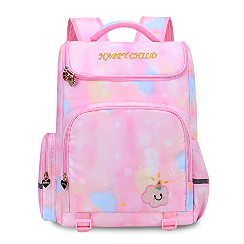 FANDARE Niedlich Kinderrucksack Schulranzen Schultaschen Jungen Mädchen Schulrucksack Kinder Schultasche für Schüler Outdoor Reise Daypacks Kindergartentasche Rucksack Wasserdicht Polyester Rosa FANDARE Niedlich Kinderrucksack Schulranzen Schultaschen Jungen Mädchen Schulrucksack Kinder Schultasche für Schüler Outdoor Reise Daypacks Kindergartentasche Rucksack Wasserdicht Polyester Rosa von FANDARE