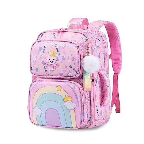 FANDARE Niedlich Kinderrucksack mit Brustgurt 3D Cartoon Kinder Rucksack Mädchen Junge Schulranzen Schultertasche Kindertasche Schulrucksack Kindergarten-Rucksack mit Reflektierender Streifen Rosa FANDARE Niedlich Kinderrucksack mit Brustgurt 3D Cartoon Kinder Rucksack Mädchen Junge Schulranzen Schultertasche Kindertasche Schulrucksack Kindergarten-Rucksack mit Reflektierender Streifen Rosa von FANDARE