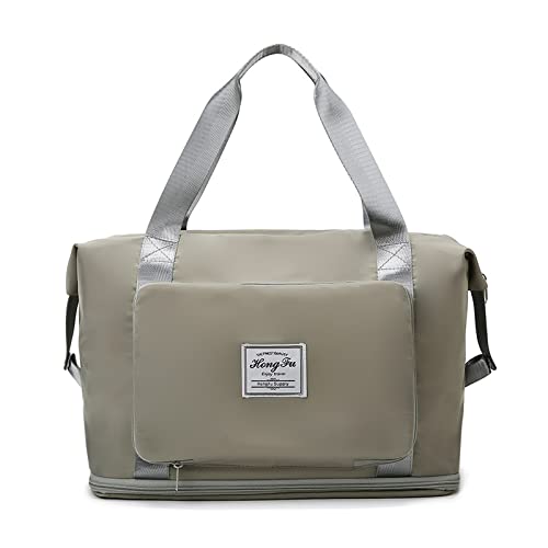 FANDARE Reisetaschen Handgepäck Tasche Faltbare Sporttasche Übernachtung Tote Handtasche Damen Herren Weekender Tasche Kliniktasche Schwimmtasche Trainingstasche mit Schuhfach Grau FANDARE Reisetaschen Handgepäck Tasche Faltbare Sporttasche Übernachtung Tote Handtasche Damen Herren Weekender Tasche Kliniktasche Schwimmtasche Trainingstasche mit Schuhfach Grau von FANDARE