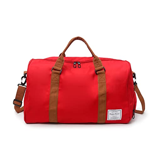 FANDARE Reisetaschen Sporttasche Damen Umhängetasche Herren Handgepäck Schultertasche Übernachtung Sporttasche Weekender Schwimmtasche Große Kapazität Trainingstasche mit Schuhfach Rot FANDARE Reisetaschen Sporttasche Damen Umhängetasche Herren Handgepäck Schultertasche Übernachtung Sporttasche Weekender Schwimmtasche Große Kapazität Trainingstasche mit Schuhfach Rot von FANDARE