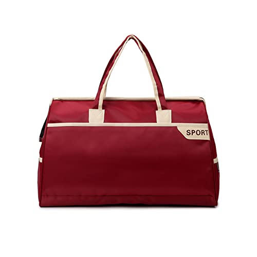 FANDARE Reisetaschen Sporttasche Klassische Sporttaschen Herren Damen Handgepäck Weekender Umhängetasche Übernachtung Sporttasche Weekender Kliniktasche Schwimmtasche Trainingstasche Rot FANDARE Reisetaschen Sporttasche Klassische Sporttaschen Herren Damen Handgepäck Weekender Umhängetasche Übernachtung Sporttasche Weekender Kliniktasche Schwimmtasche Trainingstasche Rot von FANDARE