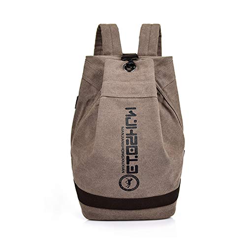 FANDARE Retro Rucksäcke Laptop Schulrucksack Leinwand Schultasche Mädchen Schulranzen Reise Tagesrucksack Teenager Daypacks für Herren Damen Uni Büro Alltag Freizeit Campus Wandern Dauerhaft Braun von FANDARE