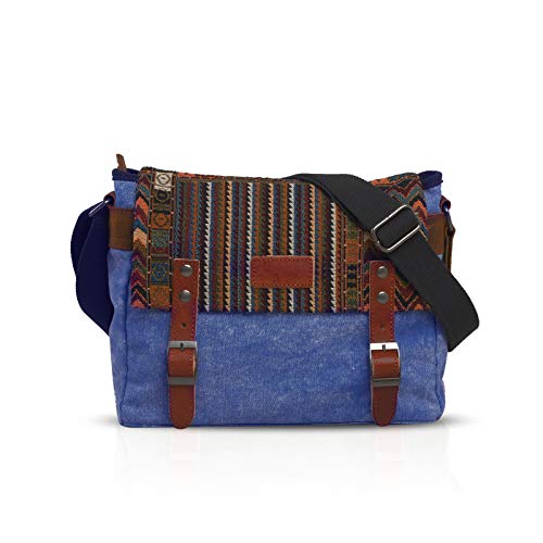 FANDARE Retro-Schultertasche, Herren/Frauen, Business, Crossbody Bag, Outdoor, Reisen, Camping, große Kapazität, Messenger-Tasche, atmungsaktiv, Segeltuch, blau, L, Freizeitrucksack FANDARE Retro-Schultertasche, Herren/Frauen, Business, Crossbody Bag, Outdoor, Reisen, Camping, große Kapazität, Messenger-Tasche, atmungsaktiv, Segeltuch, blau, L, Freizeitrucksack von FANDARE