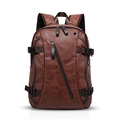 FANDARE Rucksack 14 Zoll Laptop Rucksack Geschäft Wandern Reise Schüler Rucksack Diebstahlsicher Gute Qualität Damen/Herren Wasserdicht PU Braun FANDARE Rucksack 14 Zoll Laptop Rucksack Geschäft Wandern Reise Schüler Rucksack Diebstahlsicher Gute Qualität Damen/Herren Wasserdicht PU Braun von FANDARE