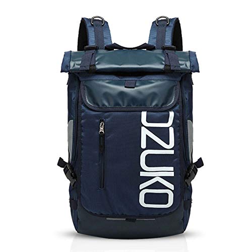 FANDARE Rucksack Bergsteigen Schulrucksack Rolltop Daypacks für 15.6 Zoll Laptoptasche Herren Damen Rucksäcke zum Reise Wandern Camping Schulranzen Schultasche Daypacks Blau FANDARE Rucksack Bergsteigen Schulrucksack Rolltop Daypacks für 15.6 Zoll Laptoptasche Herren Damen Rucksäcke zum Reise Wandern Camping Schulranzen Schultasche Daypacks Blau von FANDARE