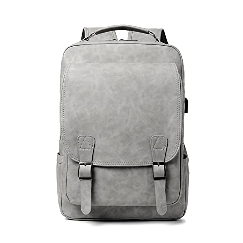 FANDARE Rucksack Laptop Wasserdicht Handgepäck Rucksack Wasserdicht PU-Leder Schulrucksack Herren Damen mit USB-Ladeanschluss Rucksäcke für Business Arbeit Reise Schulranzen Daypacks Grau FANDARE Rucksack Laptop Wasserdicht Handgepäck Rucksack Wasserdicht PU-Leder Schulrucksack Herren Damen mit USB-Ladeanschluss Rucksäcke für Business Arbeit Reise Schulranzen Daypacks Grau von FANDARE