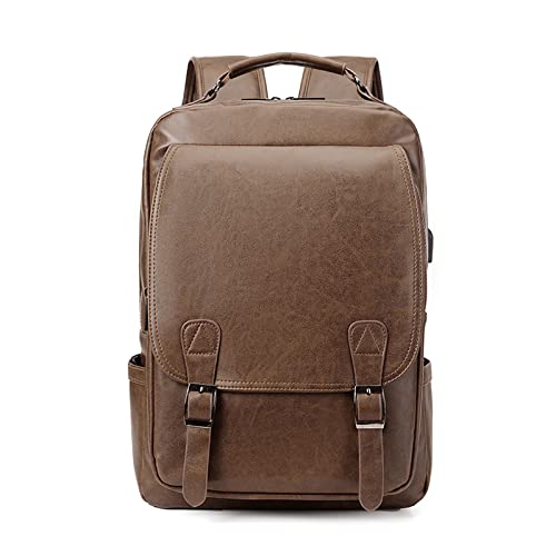FANDARE Rucksack Laptop Wasserdicht Handgepäck Rucksack Wasserdicht PU-Leder Schulrucksack Herren Damen mit USB-Ladeanschluss Rucksäcke für Business Arbeit Reise Schulranzen Daypacks Khaki FANDARE Rucksack Laptop Wasserdicht Handgepäck Rucksack Wasserdicht PU-Leder Schulrucksack Herren Damen mit USB-Ladeanschluss Rucksäcke für Business Arbeit Reise Schulranzen Daypacks Khaki von FANDARE