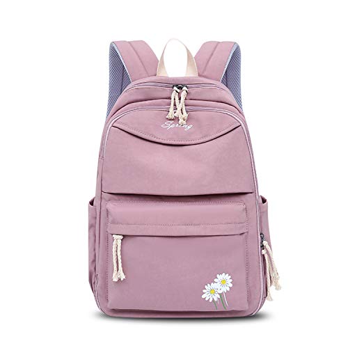 FANDARE Rucksack Schule Schulrucksack Herren Damen Rucksäcke Schultasche Casual Daypacks Junge Mädchen Schulranzen Teenager für Reise Uni Büro Einkaufen Alltag Freizeit Campus Wandern Lila von FANDARE