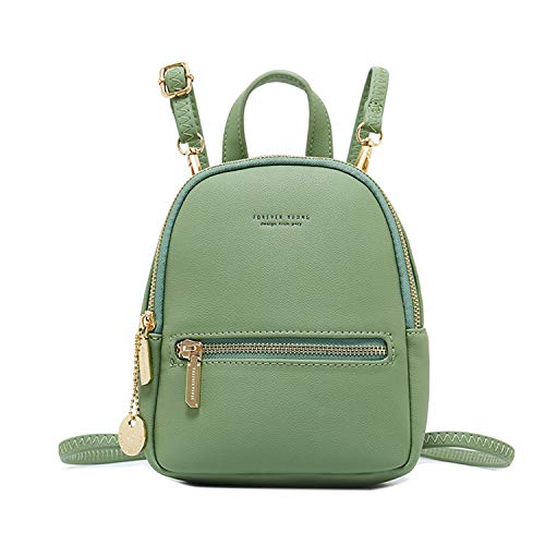 FANDARE Rucksäcke Damen Umhängetasche Klein Schulrucksack Elegant Handtasche Casual Daypacks Mädchen Reise Wandern Schulranzen Wasserdicht PU Leder Grün FANDARE Rucksäcke Damen Umhängetasche Klein Schulrucksack Elegant Handtasche Casual Daypacks Mädchen Reise Wandern Schulranzen Wasserdicht PU Leder Grün von FANDARE