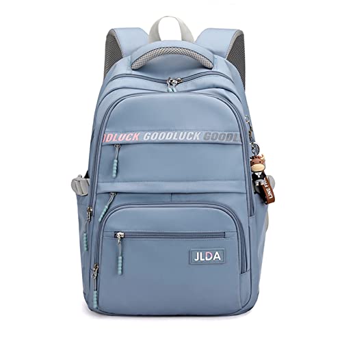 FANDARE Schulrucksack Rucksack Schule Schultasche Rucksack Schulranzen für Teenager Jungen Mädchen Schüler Outdoor Reise Daypacks Freizeitrucksack Rucksack Wasserdicht Nylon Blau von FANDARE