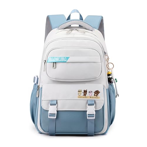 FANDARE Schulrucksack Teenager College-Schulrucksack Tagesrucksäcke Rucksack Schule Schultaschen Herren Damen Umhängetasche Daypack Schulranzen Laptop Rucksack für Ausflüge Uni Schule Büro Blau FANDARE Schulrucksack Teenager College-Schulrucksack Tagesrucksäcke Rucksack Schule Schultaschen Herren Damen Umhängetasche Daypack Schulranzen Laptop Rucksack für Ausflüge Uni Schule Büro Blau von FANDARE
