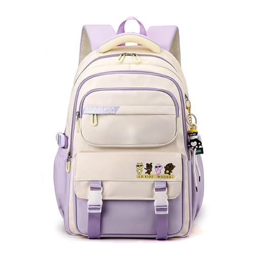 FANDARE Schulrucksack Teenager College-Schulrucksack Tagesrucksäcke Rucksack Schule Schultaschen Herren Damen Umhängetasche Daypack Schulranzen Laptop Rucksack für Ausflüge Uni Schule BüroLila FANDARE Schulrucksack Teenager College-Schulrucksack Tagesrucksäcke Rucksack Schule Schultaschen Herren Damen Umhängetasche Daypack Schulranzen Laptop Rucksack für Ausflüge Uni Schule BüroLila von FANDARE