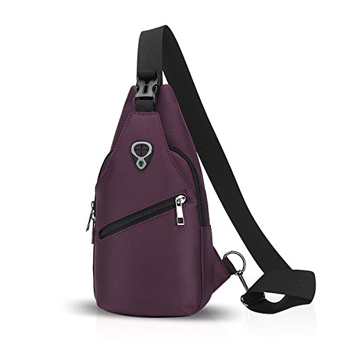FANDARE Sling Bag Rucksack Umhängetasche Brusttasche Messenger Bag Schultertasche Hiking Bag Daypack Crossbody Bag Chest Pack Sports Reisetasche Polyester Lila FANDARE Sling Bag Rucksack Umhängetasche Brusttasche Messenger Bag Schultertasche Hiking Bag Daypack Crossbody Bag Chest Pack Sports Reisetasche Polyester Lila von FANDARE