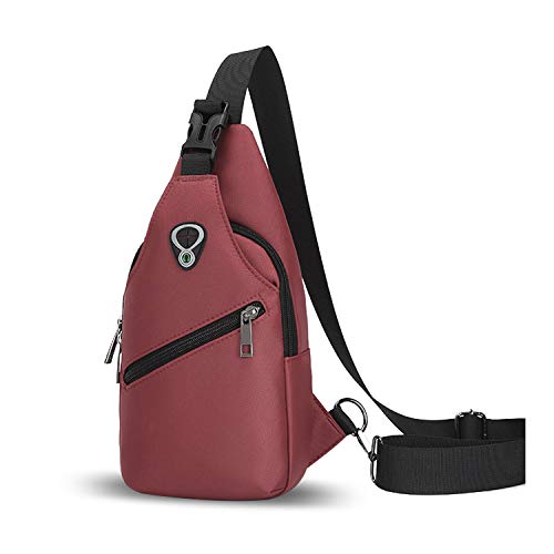 FANDARE Unisex Brusttasche, Herren, Umhängetasche, Schultertasche, für Sport, Fitnessstudio, Reisen, Camping, Radfahren, Polyester, rot, L, Freizeitrucksack FANDARE Unisex Brusttasche, Herren, Umhängetasche, Schultertasche, für Sport, Fitnessstudio, Reisen, Camping, Radfahren, Polyester, rot, L, Freizeitrucksack von FANDARE