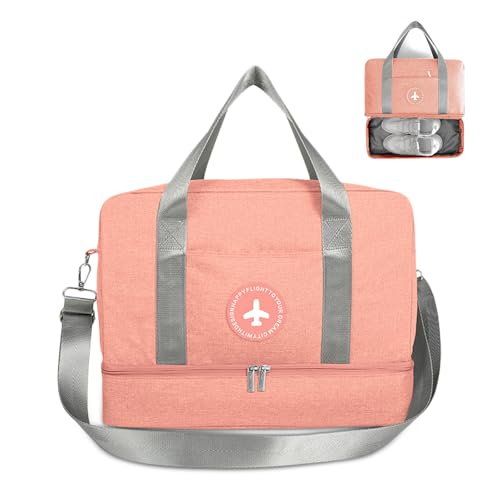 FANDARE Sporttasche Reisetasche Schultertasche Handgepäck Weekender Rucksack Damen Herren für Übernachtung Strandhandtasche Kosmetiktasche Camping Schwimmen Trainieren mit Schuhe Abteil Orange A FANDARE Sporttasche Reisetasche Schultertasche Handgepäck Weekender Rucksack Damen Herren für Übernachtung Strandhandtasche Kosmetiktasche Camping Schwimmen Trainieren mit Schuhe Abteil Orange A von FANDARE