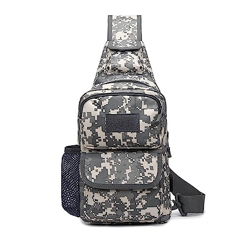 FANDARE Taktisch Brusttasche Military Schultertasche Sling Bag Herren Damen Umhängetaschen mit USB-Ladeanschluss Schultertasche Crossover Rucksack für Reisen Wandern Crossbody Pack Grau Camo FANDARE Taktisch Brusttasche Military Schultertasche Sling Bag Herren Damen Umhängetaschen mit USB-Ladeanschluss Schultertasche Crossover Rucksack für Reisen Wandern Crossbody Pack Grau Camo von FANDARE