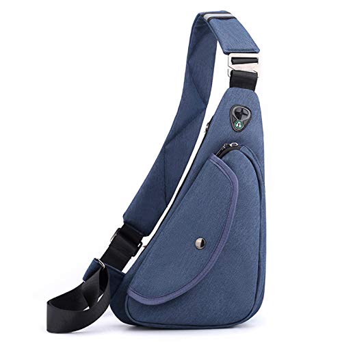 FANDARE Ultraleicht Brusttasche Herren Sling Bag Umhängetaschen Schultertasche Sporttasche Crossbody Bag für Freien Reisen Wandern Hiking Joggen Crosscover Daypacks Blau FANDARE Ultraleicht Brusttasche Herren Sling Bag Umhängetaschen Schultertasche Sporttasche Crossbody Bag für Freien Reisen Wandern Hiking Joggen Crosscover Daypacks Blau von FANDARE