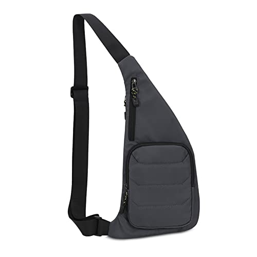 FANDARE Ultraleicht Brusttasche Sling Bag Herren Damen Bauchtasche Umhängetaschen Schultertasche Crossover Daypacks für Outdoor Reisen Camping Wanderrucksäcke Crossbody Pack Grau b FANDARE Ultraleicht Brusttasche Sling Bag Herren Damen Bauchtasche Umhängetaschen Schultertasche Crossover Daypacks für Outdoor Reisen Camping Wanderrucksäcke Crossbody Pack Grau b von FANDARE