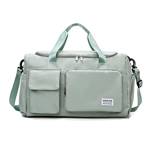 FANDARE Ultraleicht Sporttasche Reisetaschen Handgepäck Sporttasche Übernachtung Sporttasche Handtasche Damen Herren Weekender Kliniktasche Trainingstasche mit Schuhfach & Nassfach - Tasche Hellgrün FANDARE Ultraleicht Sporttasche Reisetaschen Handgepäck Sporttasche Übernachtung Sporttasche Handtasche Damen Herren Weekender Kliniktasche Trainingstasche mit Schuhfach & Nassfach - Tasche Hellgrün von FANDARE