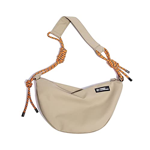 FANDARE Ultraleicht Umhängetasche Damen Herren Schultertasche Messenger Bag Grosse Kapazität Crossbody Bag für Reise Schule Hochschule Outdoor Schulranzen Handytasche Wasserdicht Nylon Khaki von FANDARE