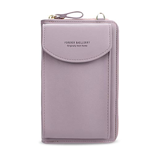 FANDARE Umhängetasche Damen Schultertaschen Geldbörse Leichte Handy-Brieftasche Crossbody Bag für Mädchen Einkaufen Party Schule Reise Unterarmtasche Wasserdicht PU Lila FANDARE Umhängetasche Damen Schultertaschen Geldbörse Leichte Handy-Brieftasche Crossbody Bag für Mädchen Einkaufen Party Schule Reise Unterarmtasche Wasserdicht PU Lila von FANDARE