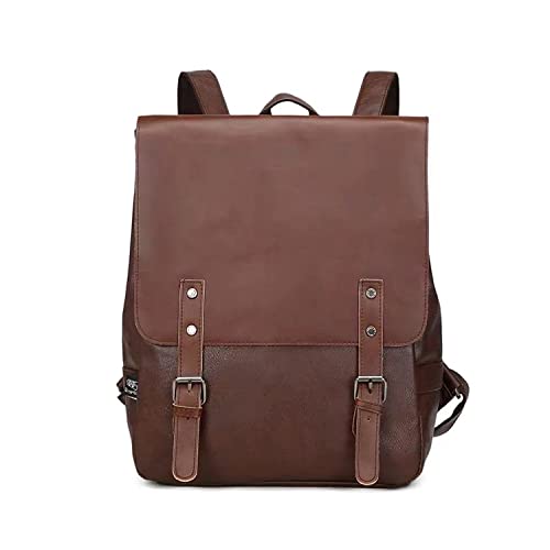 FANDARE Unisex Rucksäcke Wasserdicht Schultertasche Daypacks Schulranzen für 12.9 Zoll Laptoprucksack Herren Damen Schulrucksack Schultasche für Arbeit Wandern Reisen Camping Schule Dunkelbraun von FANDARE