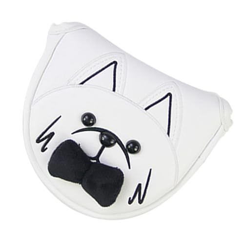 FANGZ Golf-Putter-Schlägerhülle,Golf-Putter-Abdeckung - Mallet Putter Cover Cartoon Design - Golfschlägerschutz mit Magnetverschluss, Mallet-Putter-Abdeckung, dick, weich, Golfschläger-Abdeckungen von FANGZ