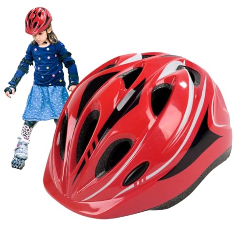 FANGZ Kinder-Fahrrad-Schutzhelm,-Fahrrad-Schutzhelm | Belüftung Robuster Fahrradschutzhelm für Kinder | Multifunktionales, bequemes Fahrradzubehör mit verstellbarem Riemen für Kinder im Alter von 5–10 von FANGZ