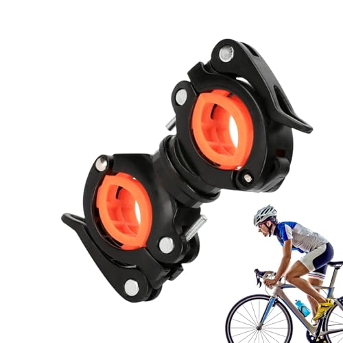 FANGZ Taschenlampenhalterung für Fahrräder,Taschenlampenhalterung für Fahrräder | Metall-Taschenlampenhalterung im geteilten Design, um 360 Grad drehbar - Einfache Installation, Fahrradzubehör, von FANGZ