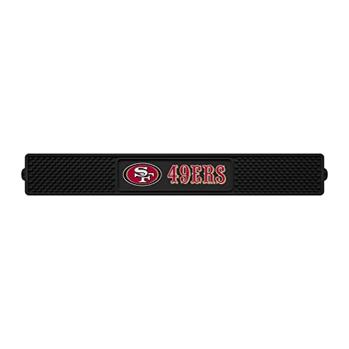 FANMATS - 13997 NFL San Francisco 49ers Vinyl-Getränkematte, 8,3 x 61 cm, Schwarz FANMATS - 13997 NFL San Francisco 49ers Vinyl-Getränkematte, 8,3 x 61 cm, Schwarz von FANMATS