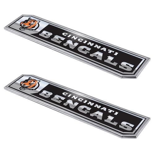 FANMATS NFL – Cincinnati Bengals 2 Stück Heavy Duty Alumnium Truck Emblem Set FANMATS NFL – Cincinnati Bengals 2 Stück Heavy Duty Alumnium Truck Emblem Set von FANMATS