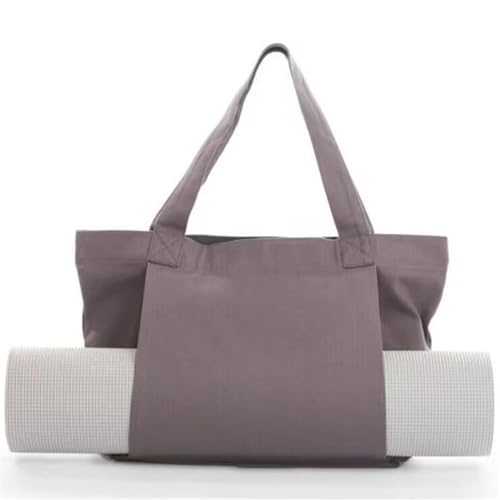 FANSU Yogatasche für Matte Damen, Yogamatten Tasche Groß Tragetasche für Yogamatten Yogatasche mit Taschen Sporttasche für Sport, Gym, Yoga Pilates (46 * 37 * 10CM,Grau) von FANSU