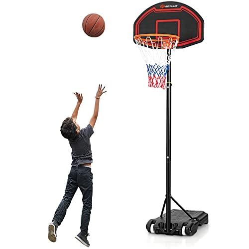 FANTASK Basketballkorb Outdoor, Basketballständer 155-210cm höhenverstellbar, Mobile Basketballanlage mit Rollen & Ständer FANTASK Basketballkorb Outdoor, Basketballständer 155-210cm höhenverstellbar, Mobile Basketballanlage mit Rollen & Ständer von FANTASK