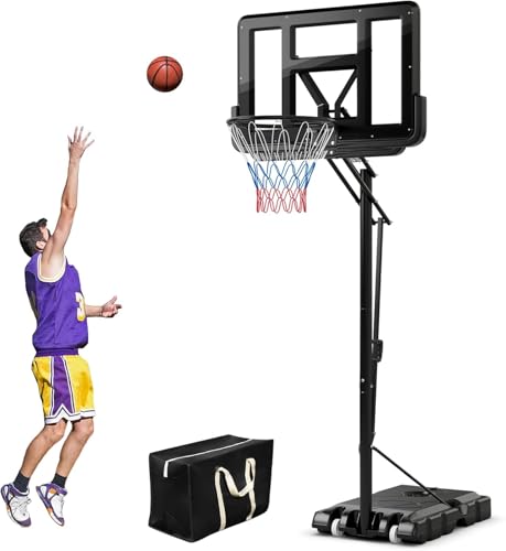 FANTASK Basketballkorb Outdoor mit Ständer, Basketballständer 135-305 cm höhenverstellbar, Basketballkorb mit 2 Rädern & Gewichtssack, Mobile Korbanlage Basketballanlage FANTASK Basketballkorb Outdoor mit Ständer, Basketballständer 135-305 cm höhenverstellbar, Basketballkorb mit 2 Rädern & Gewichtssack, Mobile Korbanlage Basketballanlage von FANTASK