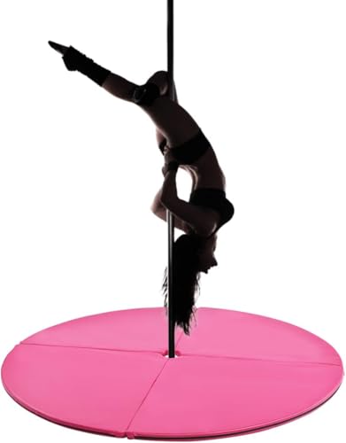 FANTASK Rosa Stangentanz Schutzmatte φ150 cm, Crashmatte 5 cm Stärke, Pole Dance Matte faltbar, Fitnessmatte rund für Fitnessstudio Zuhause FANTASK Rosa Stangentanz Schutzmatte φ150 cm, Crashmatte 5 cm Stärke, Pole Dance Matte faltbar, Fitnessmatte rund für Fitnessstudio Zuhause von FANTASK